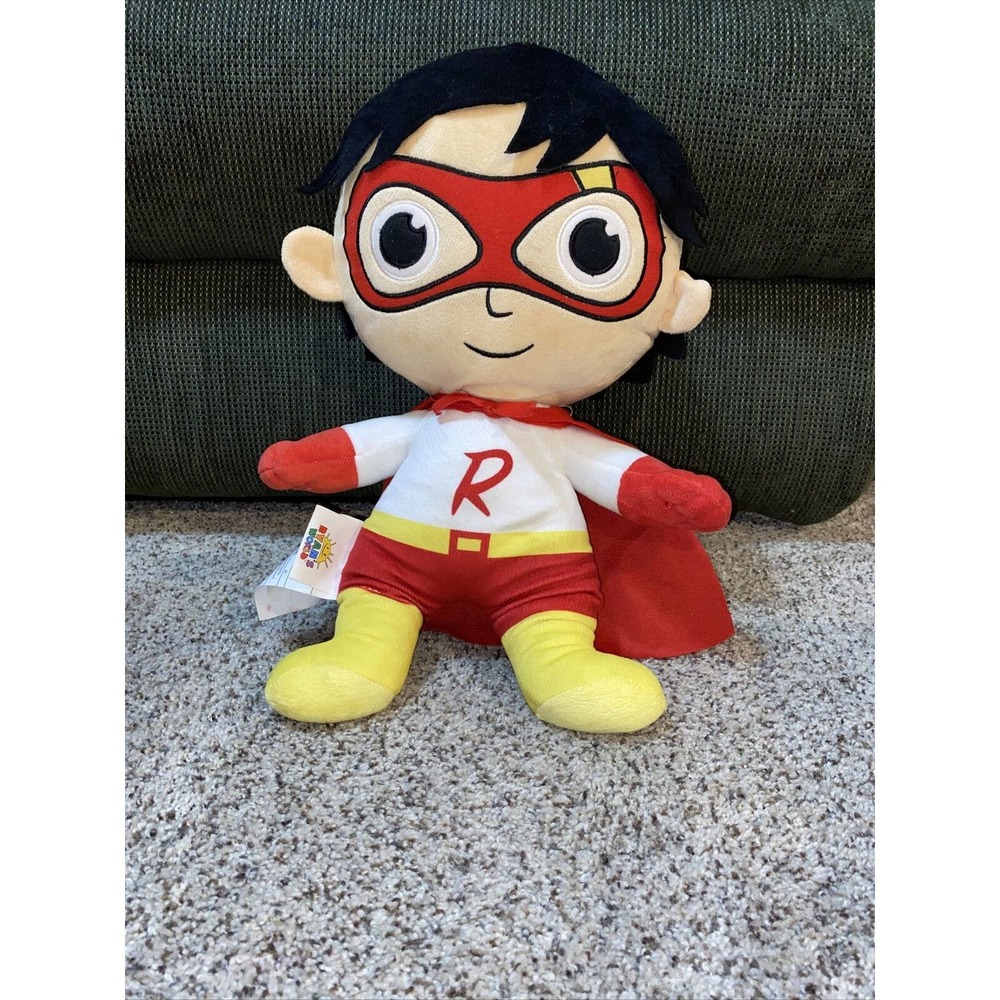 Ryan's World 18" Red Titan Super Hero Pillow Buddy Stuff Animal Plush Doll